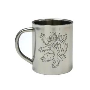 Stainless steel mug 300 ml - silver AZ