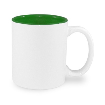 Mug with colored interior, custom print, photo