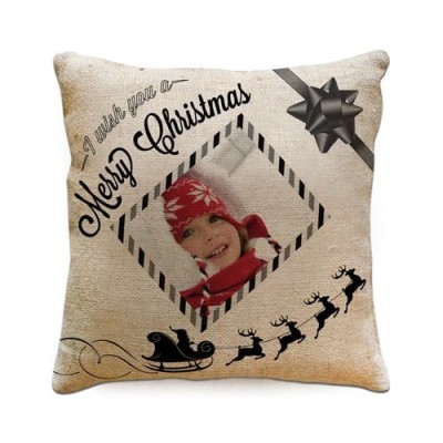 Christmas pillowcase with frame Christmas - 38x38 cm...