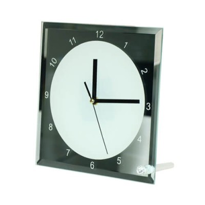 Stakleni sat - 20 x 20 cm s vašim vlastitim tiskom, fotografijom