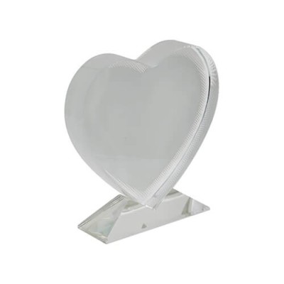 Crystal heart with your own photo