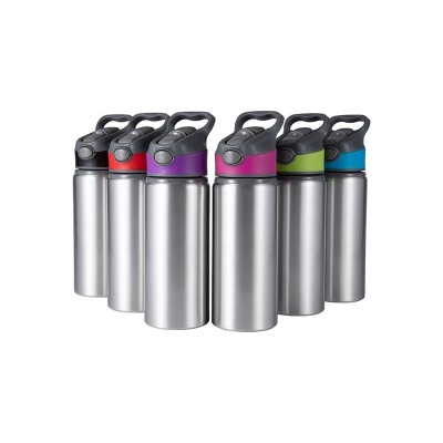 Aluminijska boca 650 ml srebrne boje s prilagođenim tiskom