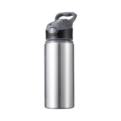 Aluminijska boca 650 ml srebrne boje s prilagođenim tiskom