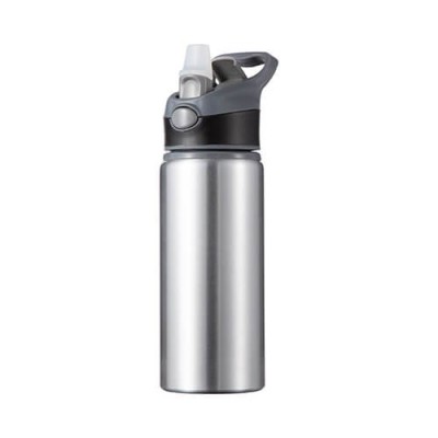 Aluminijska boca 650 ml srebrne boje s prilagođenim tiskom