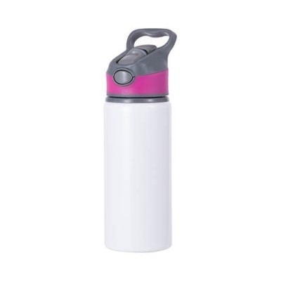 Aluminijska boca 650 ml bijela s prilagođenim tiskom