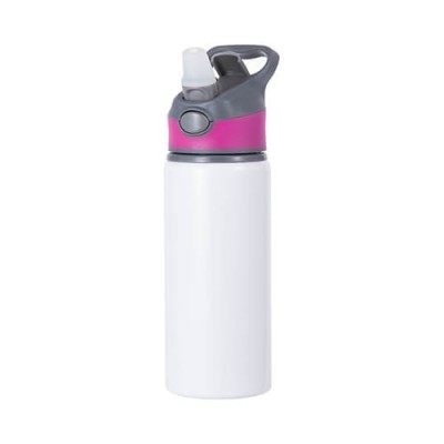 Aluminijska boca 650 ml bijela s prilagođenim tiskom