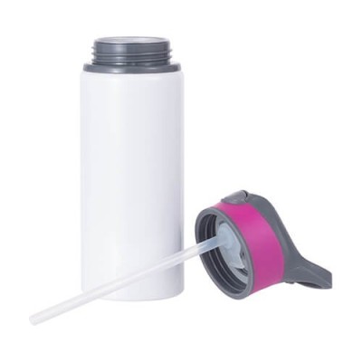 Aluminijska boca 650 ml bijela s prilagođenim tiskom