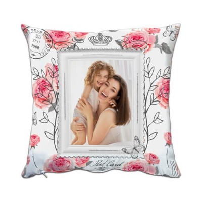 Jastučnica s okvirom - Razglednica 38x38 cm s tiskom,...