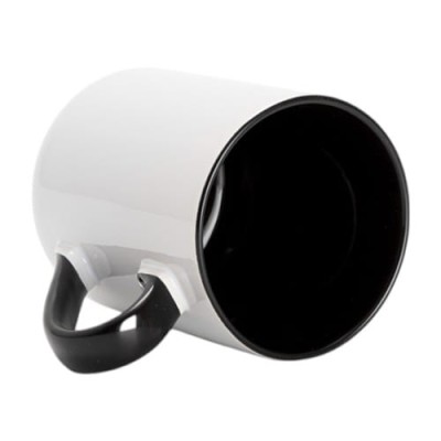 Mug with colored interior and handle 325 ml, custom print, photo