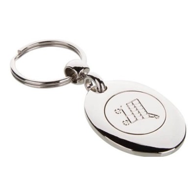 Keychain with shopping cart token - custom print