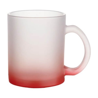 Glass matte mug with custom print – 330 ml