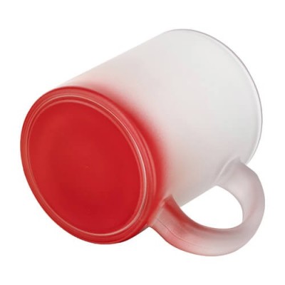Glass matte mug with custom print – 330 ml