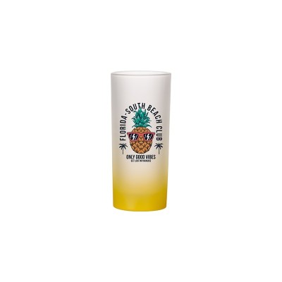 Frosted glass with gradient and custom printing