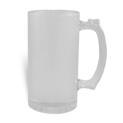 Frosted beer glass – 500 ml with custom print