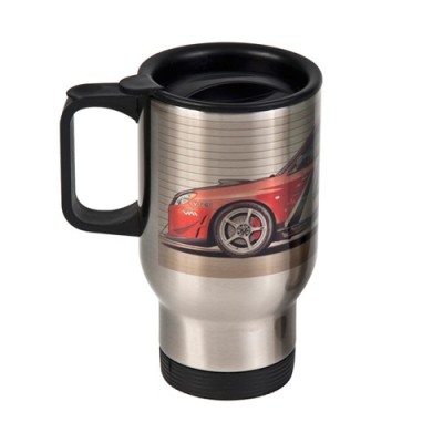 Termos šalica s ručkom i poklopcem – 450 ml, personalizirani tisak