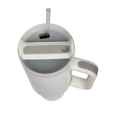 Termohrnek Tumbler s uchem a brčkem – 1200 ml, vlastní potisk